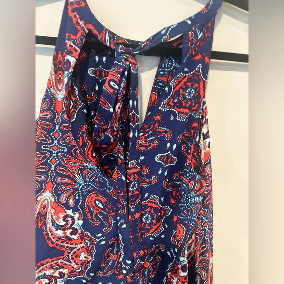 PARKER Paisley Halter Fit And Flare Dress Multi color size Small 100% Silk - Picture 9 of 14